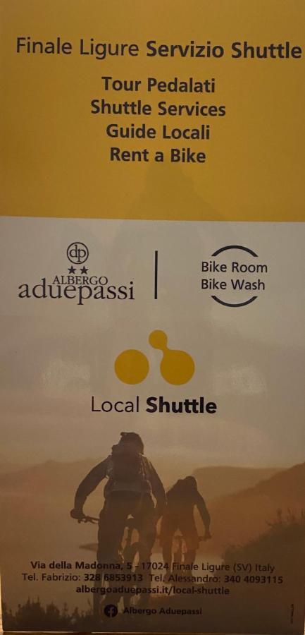 פינאלה ליגורה Albergo Aduepassi & Servizio Bike Shuttle מראה חיצוני תמונה